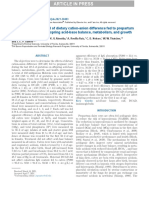 Effects of Maternal Level of Dietary Cation-Anion Difference Fed To Prepartum Nulliparous Cows On Offspring Acid-Base Balance, Metabolism, and Growth