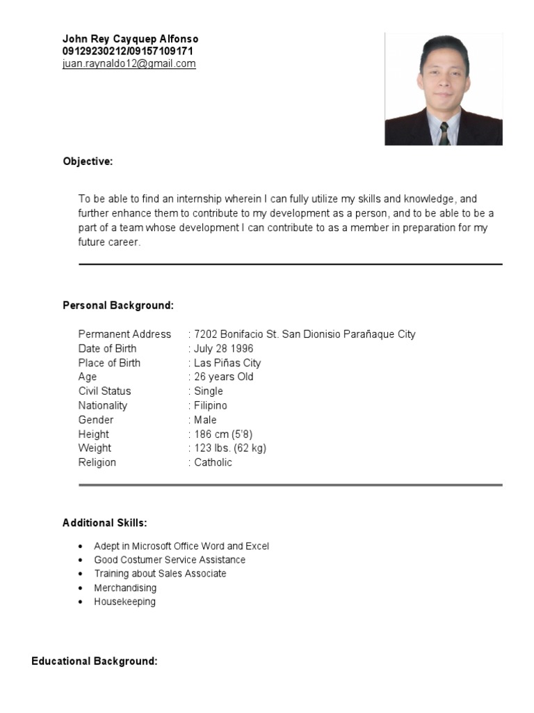 John-Rey-Resume 2 | PDF