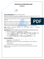 Formulation Process of Bleaching Liquid (Orginal Recipe) )