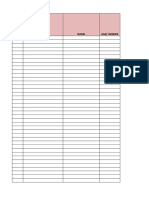 Group Spreadsheet Template