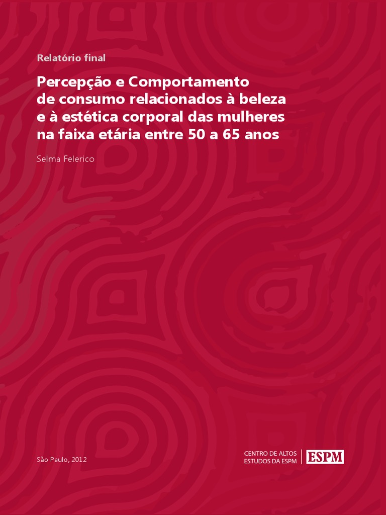 Consumo e beleza mulher 1 pdf terceira idade beleza