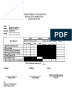 2nd Quarter BFDP Monitoring Form A
