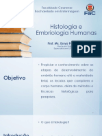 Histologia e Embriologia Humanas - Aulas