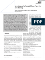 Small - 2019 - Chen - Cellular Deformations Induced by Conical Silicon Nanowire Arrays Facilitate Gene Delivery