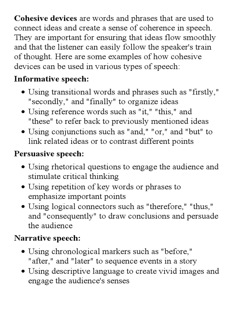 Cohesive devices PDF