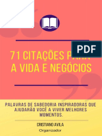 71 Citações Para a Vida e Negócios