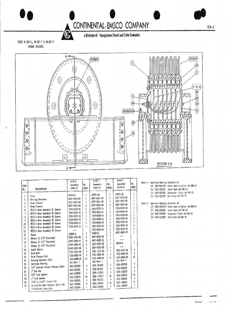 EMSCO M506,507 & 607 CROWN PARTSLISTmin PDF