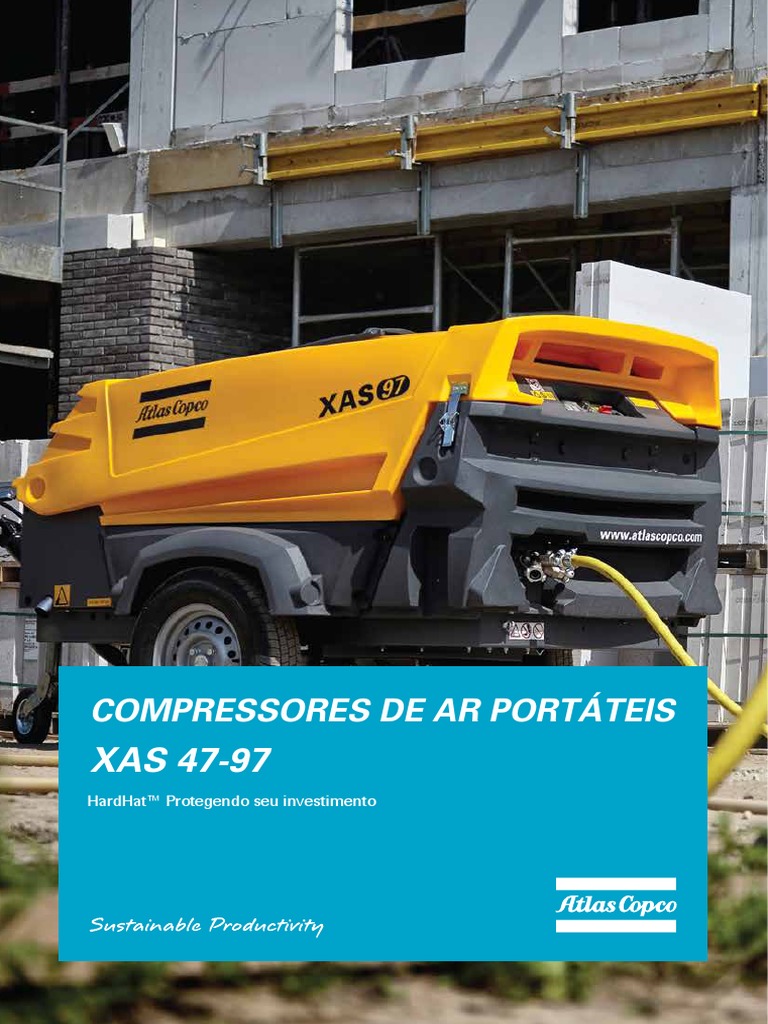 Compressores XA - Atlas Copco Brasil | PDF | Engenharia Mecânica
