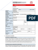 Informe Psicopedagógico