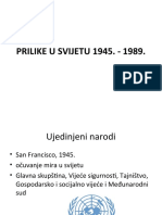 Prilike U Svijetu 1945. - 1989