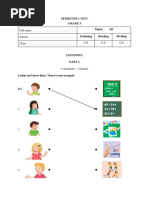 Đề KT HK1 - Tiếng Anh 3 Smart Start - TEST