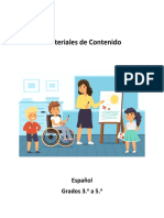 Material de Contenido Español - Adquisición de Vocabulario