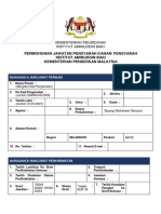 Borang Permohonan Jawatan Pensyarah IAB