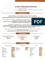 CV - Muhammad Hidayaturrohman