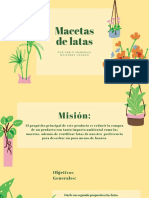 Presentación Plantas y Botánica Colorida Doodle Amarillo Crema