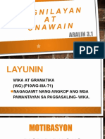 3.1 Pagnilayan at Unawain