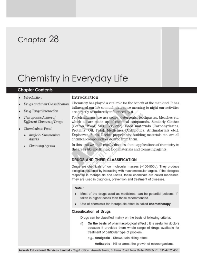 Chem in Everyday Life PDF Active Site Enzyme Inhibitor