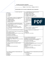 Prueba de La Materia y Sus Caracteristicas