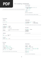 Vim Scripting Cheatsheet