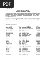 Paris FY 21 Audit Findings - Nutrition