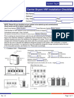 Ce - FL - Dealer Resources - Documents - 20180717 - Carrier Bryant Midea VRF Installation Checklist v1