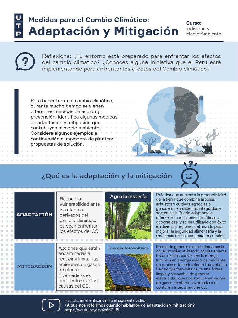Medidas para El Cambio Climático Adaptación y Mitigación | PDF | Tecnología