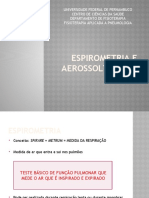 Espirometria e Aerossolterapia