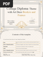 College Diploma Theme With Art Deco Borders and Frames by Slidesgo