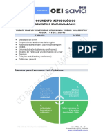 Documento Metodologíco - Encuentros Savia Ciudadanos