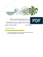 Ndian Banking and Financial Institutions - T2: Dr. Sneha Chaurasiya