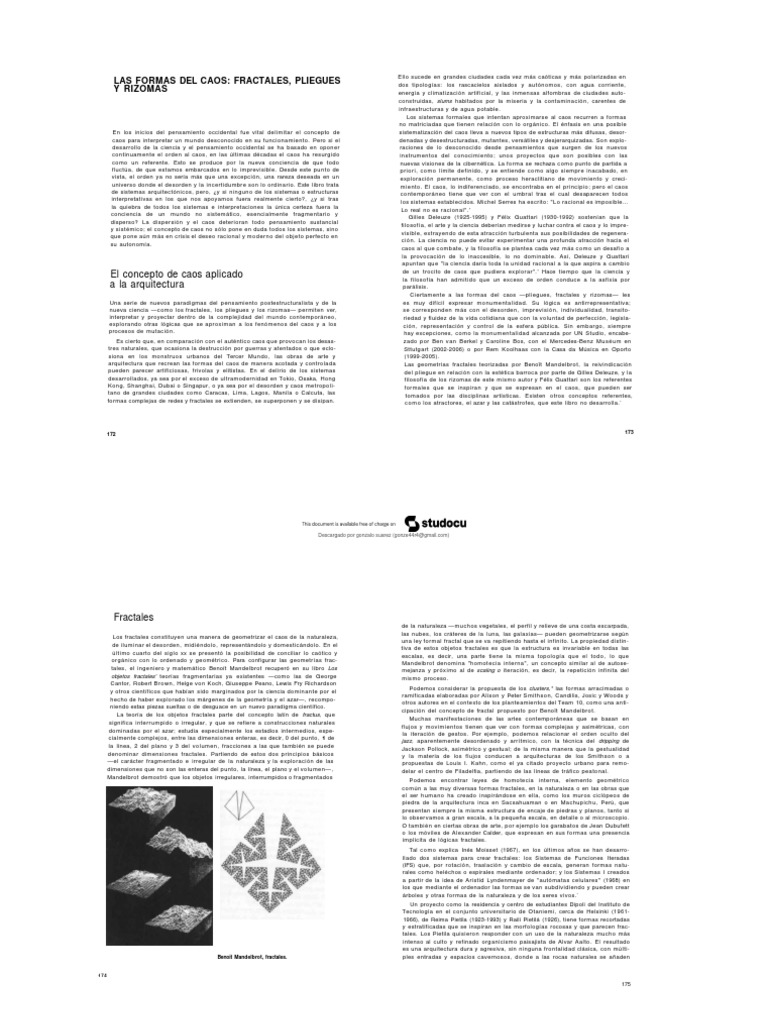 Fractales y Caos en Arquitectura | PDF | Fractal | Barroco