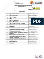 Agenda de Trabajo Salud Cojedes