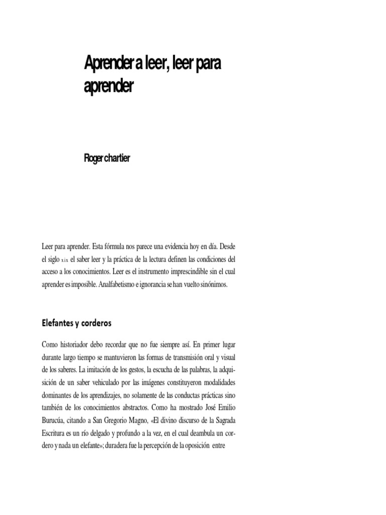 La lectura como clave del aprendizaje | PDF | Libros | Códice