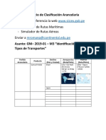 Ejercicio de Identificación de Costos de Transporte UC2019-1