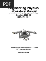 Physics Lab Manual