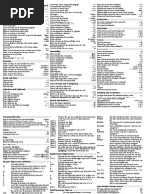 Textpad Reference