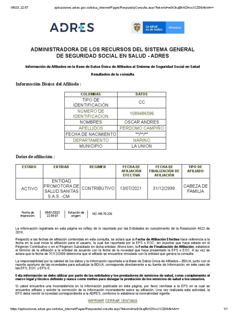 Addres | PDF