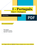 Aula 1 - Português para Estrangeiros.