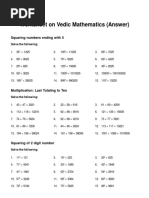 Worksheet Vedic Mathematics With Answers For Saraswati