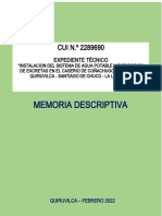 Memoria Descriptiva Coñachugo