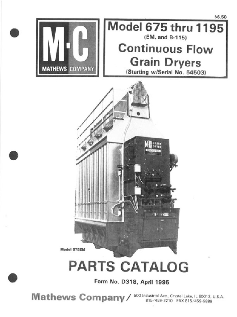 d318 1995 675 Thru 1195 Parts Manual Starting SN 54503 | PDF