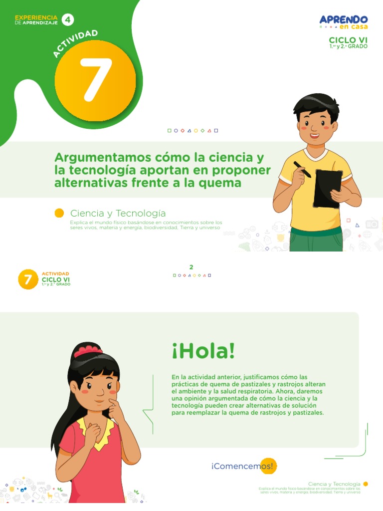 7 Argumentamos Cómo La Ciencia y La Tecnología Aportan en Proponer ...
