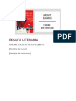 Ensayo Literario: Coronel Grijalva Victor Gilberto (Nombre Del Curso) (Nombre Del Instructor)