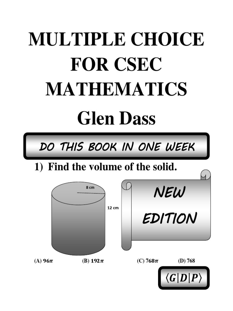 Multiple Choice For Csec Mathematics | PDF