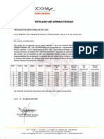 Certificado de Esxtintores Rodantes Bloque D.