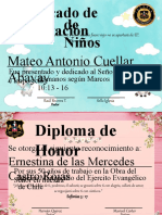 Diplomas Niños Mision Ejercito