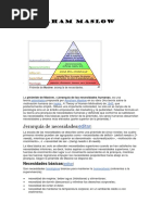 Teoria de Motivacion Humana - Maslow