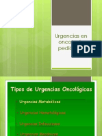 Urgencias en Oncología Pediátrica