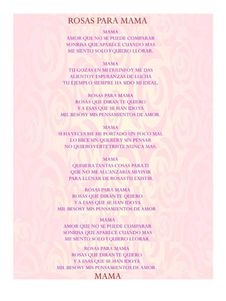Rosas para Mama | PDF