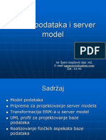Model Podataka I Server Model